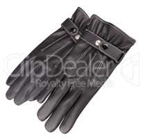 two Leather Gloves Isolated