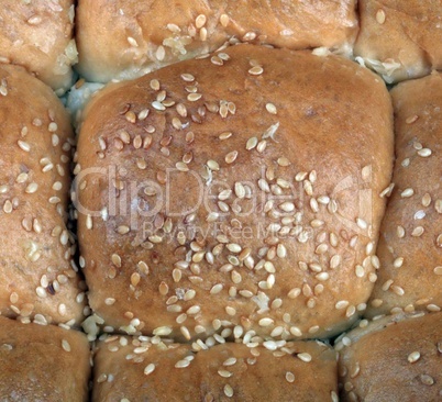 many Bun with sesame