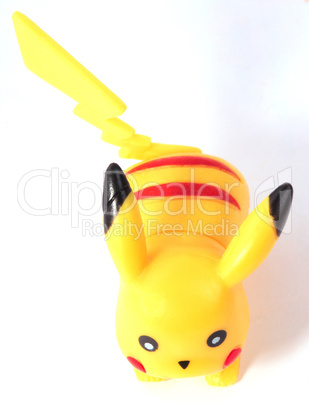 plastic yellow game toy