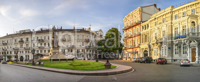 Catherine Square and Hotel Paris in Odessa