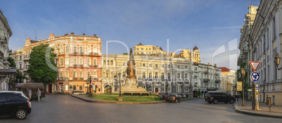 Catherine Square and Hotel Paris in Odessa