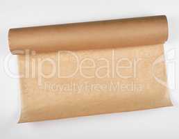 rolled brown parchment paper roll for baking