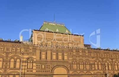 gum building on Moscow kremlin red square