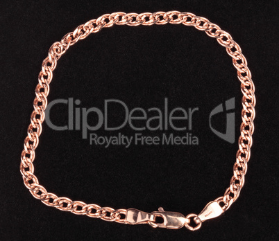 red Gold Chain Bracelet