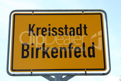 Local sign Birkenfeld