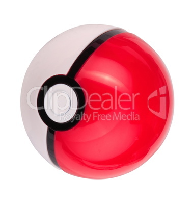 plastic game toy ball isolated