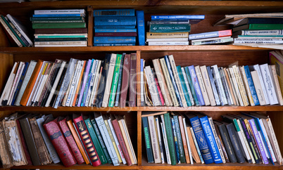 bookshelf with books learning reading background texture