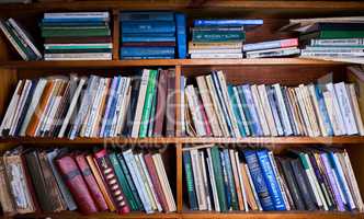 bookshelf with books learning reading background texture