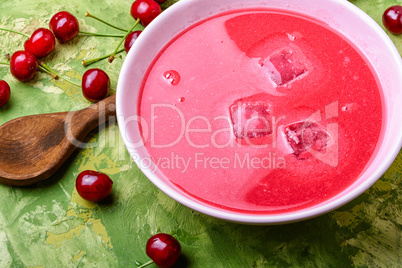 Summer cherry soup