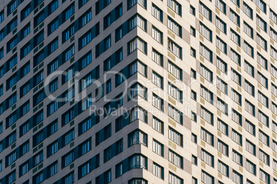 Modern Skyscraper on the Sky Background.