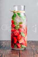 Water with Strawberry and Basil.
