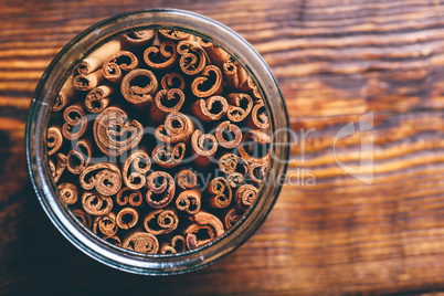 Jar of Cinnamon Sticks.