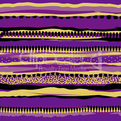 Striped fashion print design. Grunge stripes seamless pattern for cloth, textile, fabric ad background