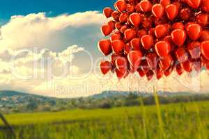 Fun party and celebration.Bunch of balloons background