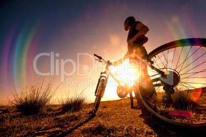 Mountain bike.Sport and healthy life
