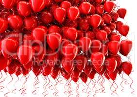 Isolated balloons backdrop.Birthday and carnival concept