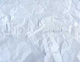 crumpled blank sheet of white paper in a cage