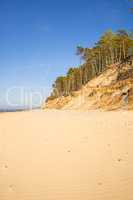 lonesome, unaffected beach of the Baltic Sea in Poland