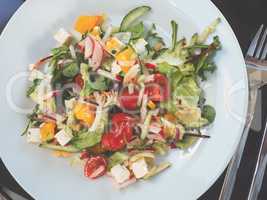 Tasty organic homemade salad