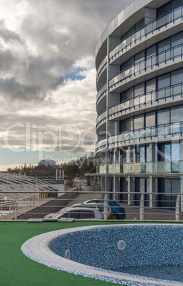 Apartment house by the sea in Odessa, Ukraine