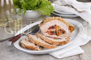 turkey stuffed with dried fruit