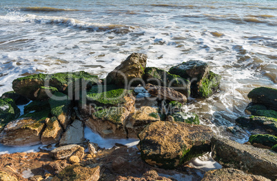 Stones at the edge of the sea