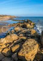 Big stones on the edge of the Black Sea