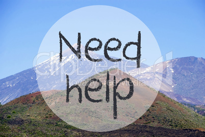 Vulcano Mountain, Text Need Help, Norway Nature