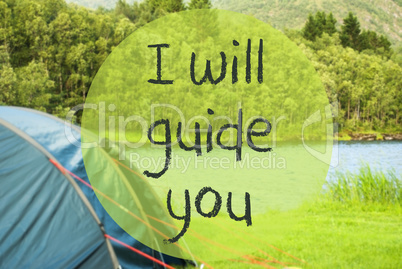 Lake Camping, Text I Will Guide You