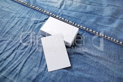 White business cards