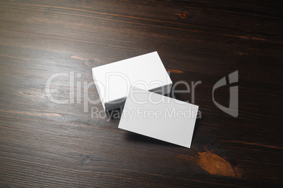 Blank business cards