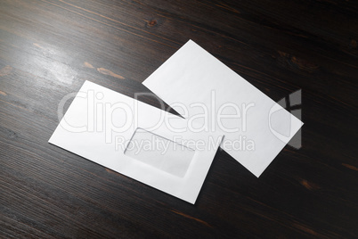 Two blank envelopes