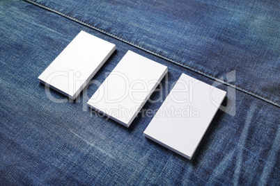 Blank business cards