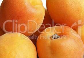 Ripe apricots close up