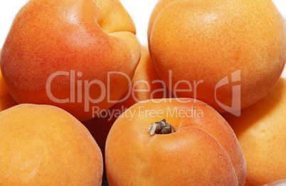 Ripe apricots close up