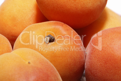 Ripe apricots close up