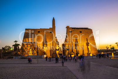 Luxor temple in Luxor