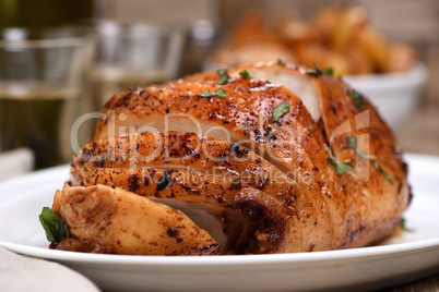 Baked turkey breast