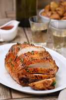 Baked turkey breast