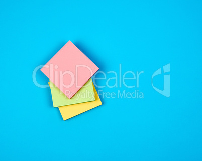 multicolored empty paper square stickers