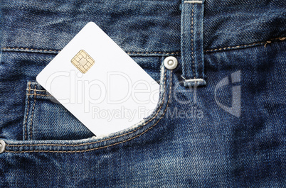 Credit card in pocket