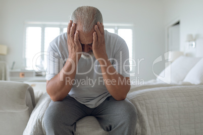 Man sitting on the bed