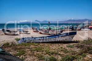 Boote am Strand