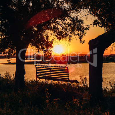 Bench by the River.