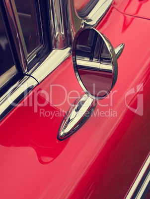 Vintage car sideview mirror