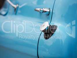 Filler cap of a vintage truck