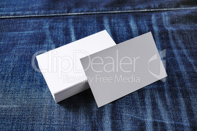 Blank business cards