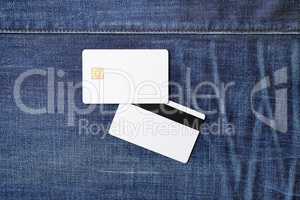 Two blank credit cards