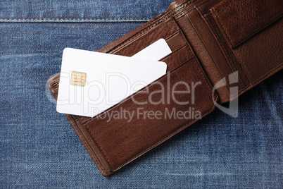Credit cards in wallet