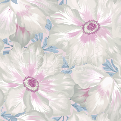 Floral seamless pattern. Flower background. Flourish tiled wallpaper with flowers.